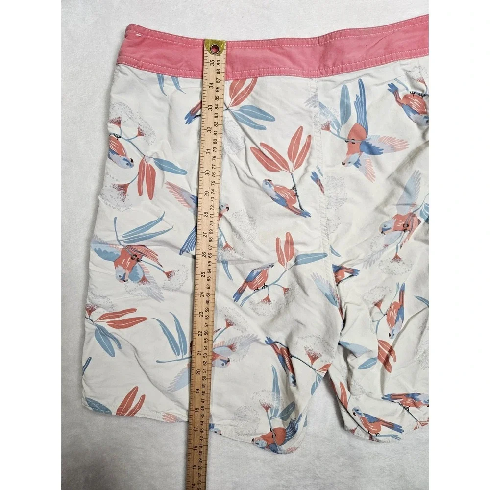 Patagonia Board Shorts Men's 35 Blue Parrot Baggies Mesh Lined Swim Trunks 58033